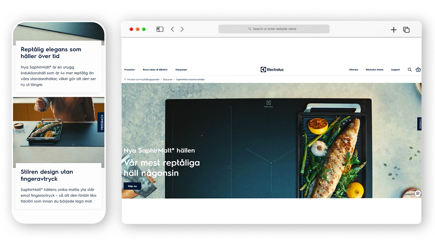 Electrolux Sweden Campaign Page